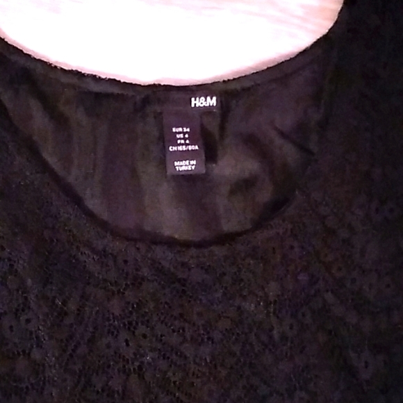 Black H&M black lace pattern dress - Picture 2 of 3